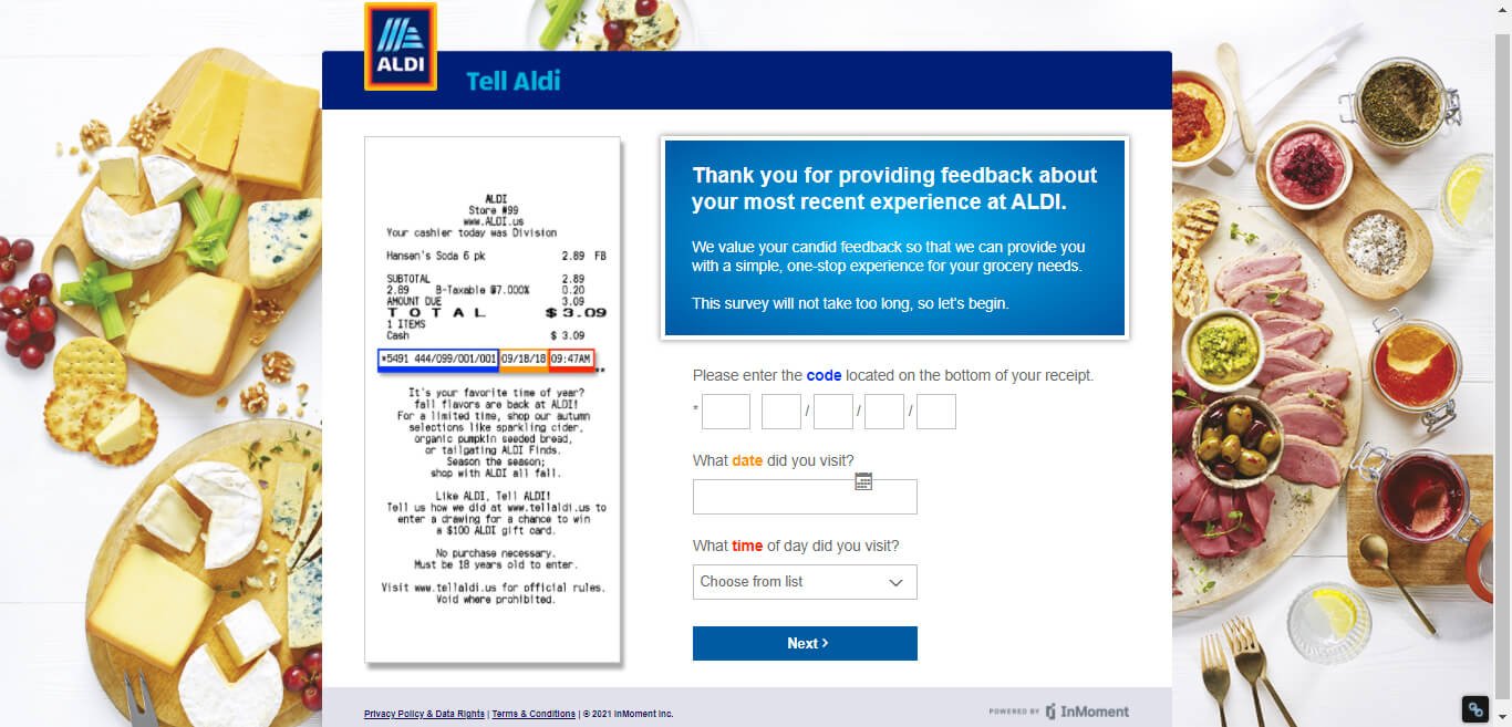 Tell Aldi Survey