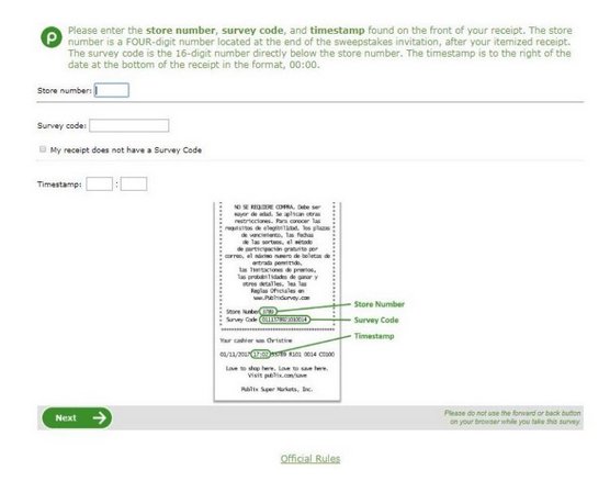 Publix Customer Feedback Survey